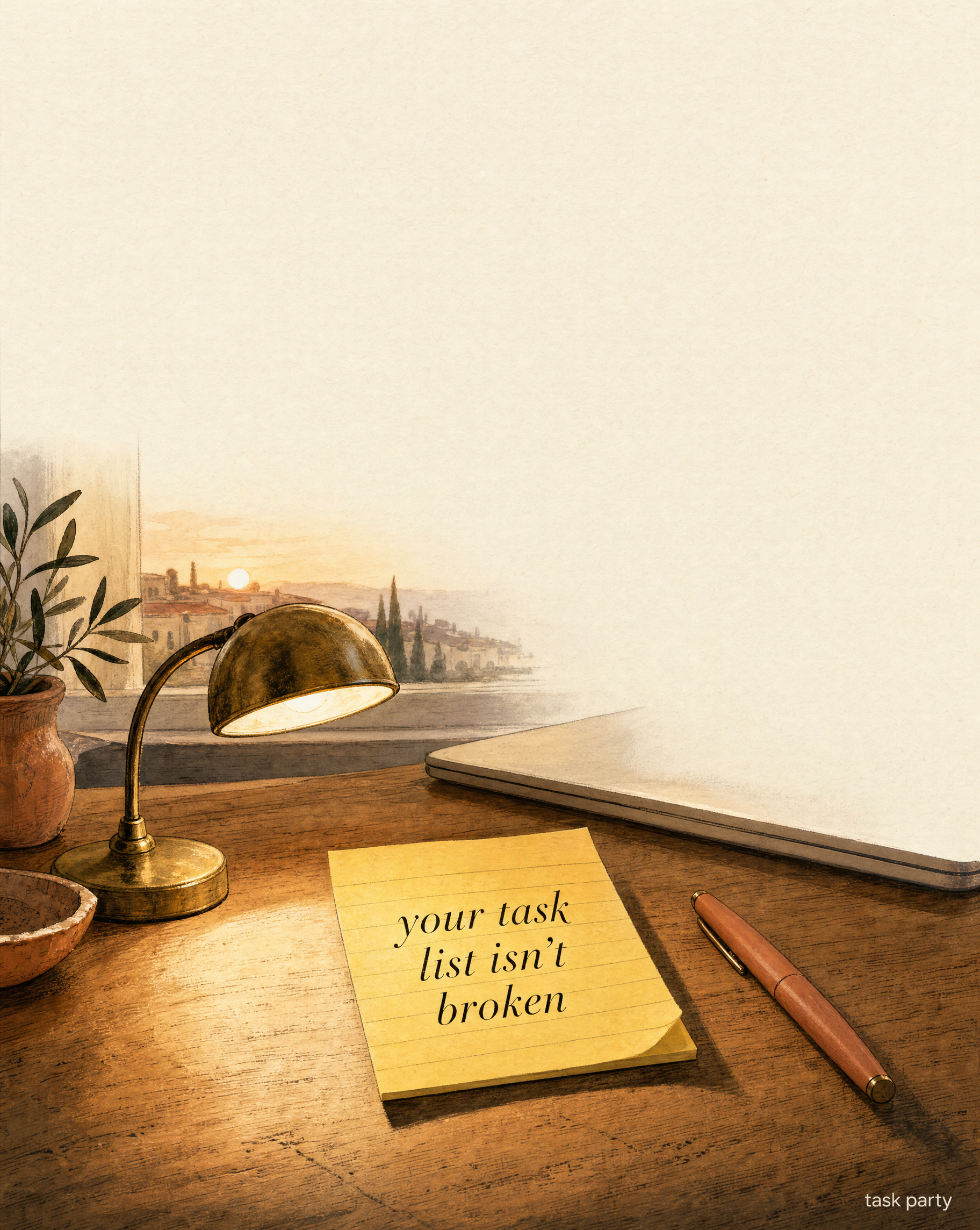 Your task list isn't broken — your environment is